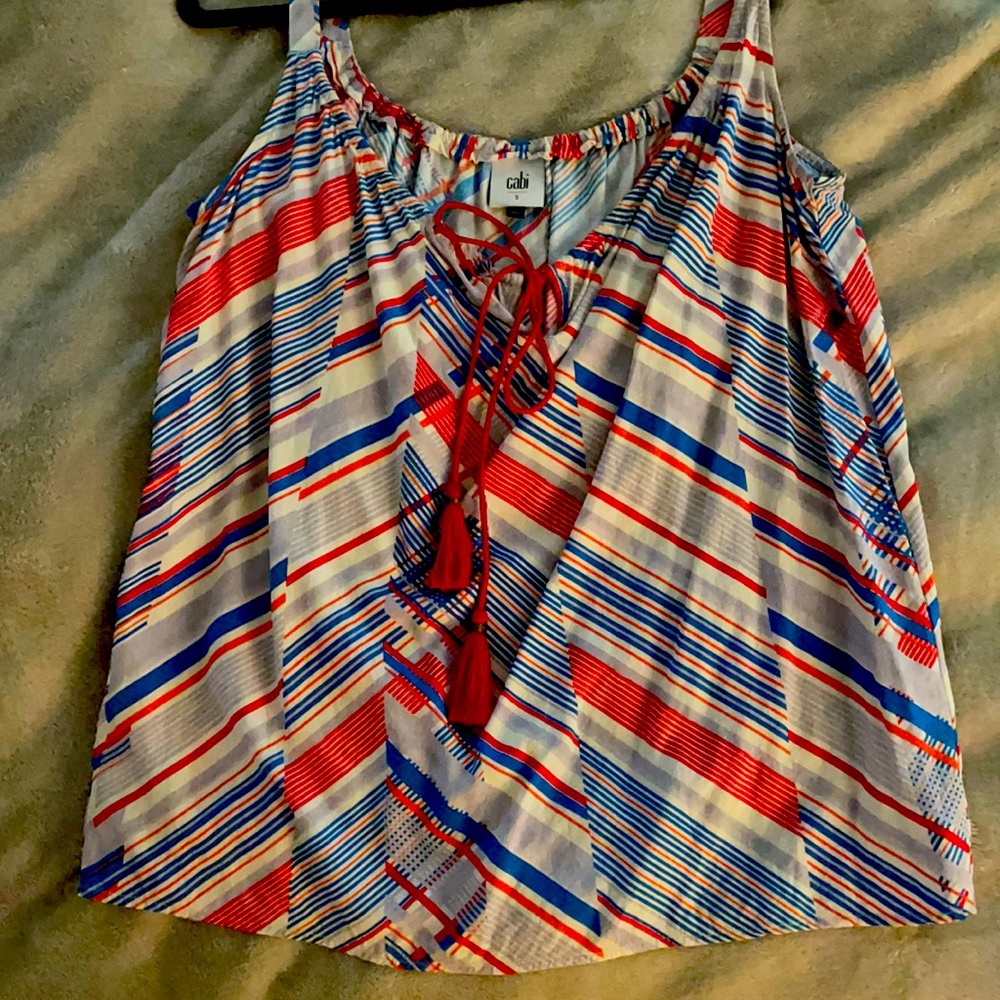 Super cute Red white & blue Tank top